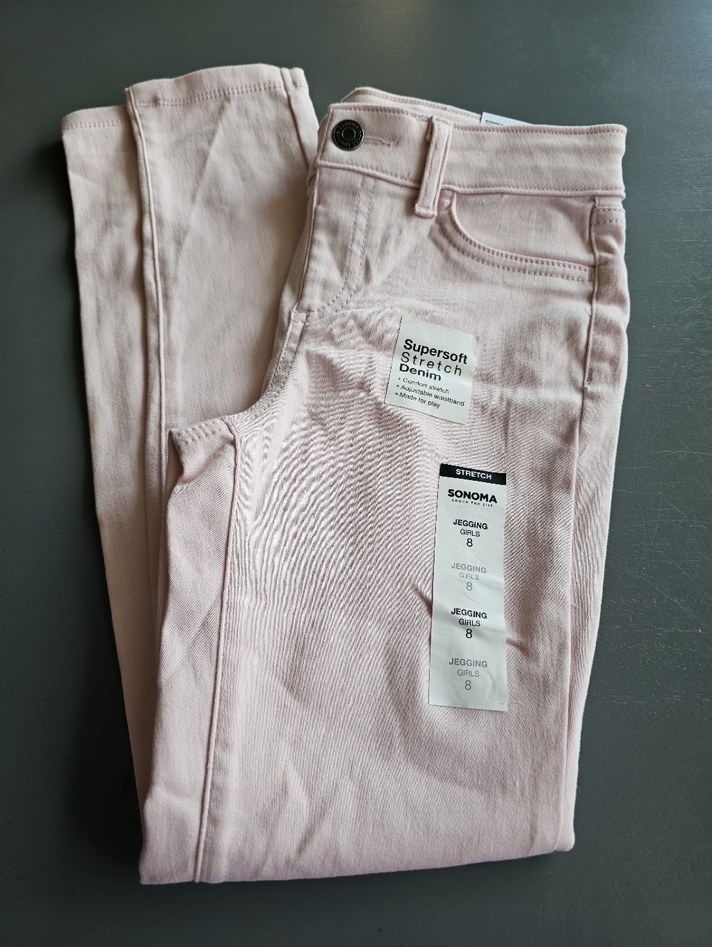 Nwt Girls Soft Pink Skinny Jeans Sz 8